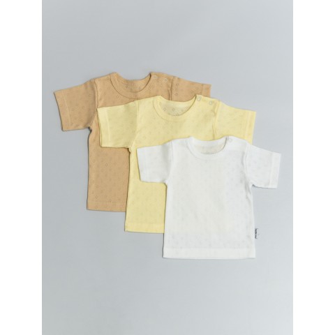 ФУТБОЛКА желт,песоч,бел. (ажур) КЛ.150.008.0.0.044